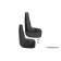 Spray-heads front Toyota Camry, 2014-2016, sedan 2 pcs (polyuretan)