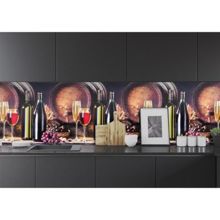Kitchen apron PVC "Wine" 3000x600mm-1