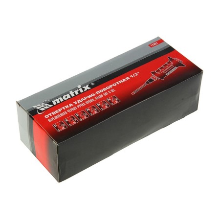 Take with a set of motrix bits, shock-feed, 1/2 ", 6 items, case-2