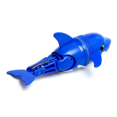Cute whale, swims in water, works from batteries, blue color-2