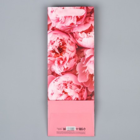 Gift package for a bottle, packaging, "flowers", 36 x 13 x 10 cm-6