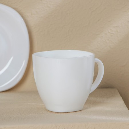 Tea Service Luminarc Carine, 220 ml, glass ceramic, 6 people, white color-2