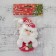 Soft Magnet "Santa Claus with a Christmas tree" 13 cm, white