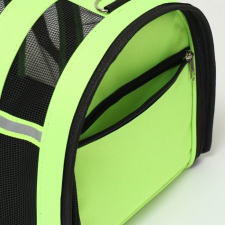 Striped-striped bag 35*23*22 cm, salad-7