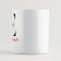 Ceramic mug "E - Eugene", 320 ml, white color
