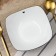 Deep plate of ceramic “With Love”, 17.5 x 17.5 x 5.5 cm, 500 ml, white color