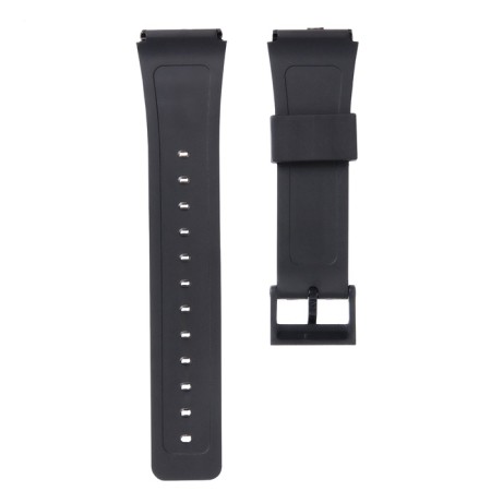 Watch strap, 22 mm, silicone, L-22 cm, black-2