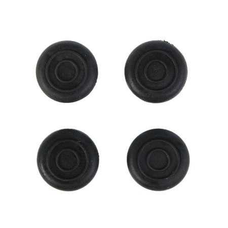 Furniture round tundra, d = 25 mm, 4 pcs., Black