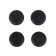 Furniture round tundra, d = 25 mm, 4 pcs., Black