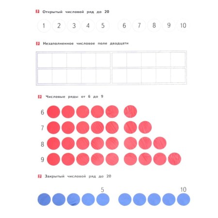 Mathematics. Quick account within 20. A set of materials for the student-8