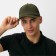 Baseball cap with minaku grid, dark green color, size 56-58