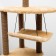 Complex for cats with a claw, corner, with a hammock, 48 x 48 x 171 cm, jute, artificial fur, beige