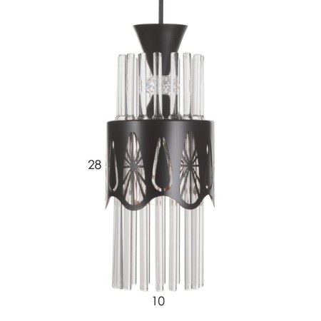 Suspension "drops" 1x60W E27 black-5