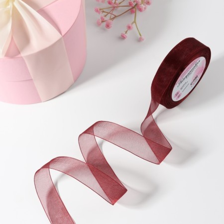 Kapronovaya tape, 20 mm, 20 ± 1 m, color red-brown No. 48-1