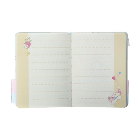 Notebook Gift, A6, 96 sheets, color block, with a curly knife, PVC cover, 3D, "Anime", mix-7