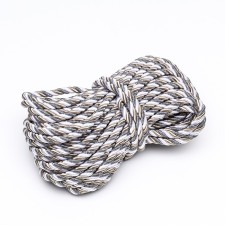 Cord for decoration and decor, twisted, decorative, without braid, multi -colored, 12 mm x 25 m