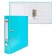 A4, 50 mm registrar, calligrata, PVC, embossing "flax", metal edging, pocket for a spine, collected, blue, mix