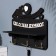Key with the shelf "Your house..." Black color, 28x23x7.5 cm