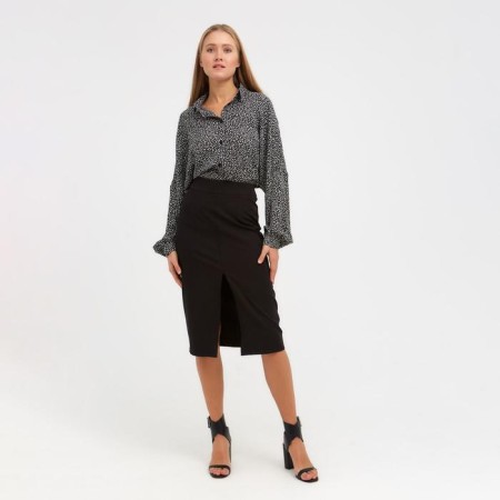Women's skirt Minaku: classic color black, rr 46-2