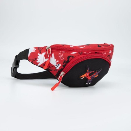 Barke Bag, lightning department, red color, "dinosaur"