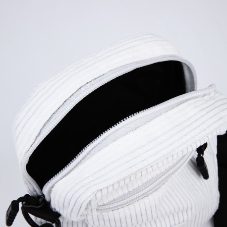 Youth bag with a zipper, white color-5