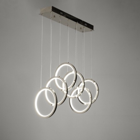 Lamp with DDD "Lorein" LED 60W 3000-6000K black chrome 55.5x25x25-125 cm-1