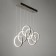 Lamp with DDD "Lorein" LED 60W 3000-6000K black chrome 55.5x25x25-125 cm