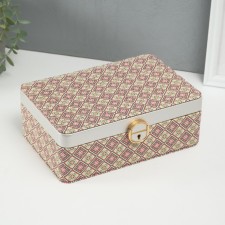 Casket to the leatherette for jewelry 