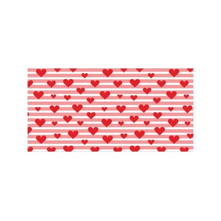 Basket for toys "Hearts on stripes, size 35x50 cm-1