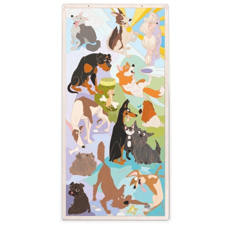 Wooden puzzle - Coloring "Find a cat"-1