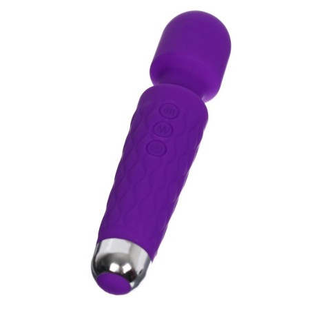 Massage vibrator, 20 frequencies, 16 modes, 20.4 × 4.2 cm, purple-2