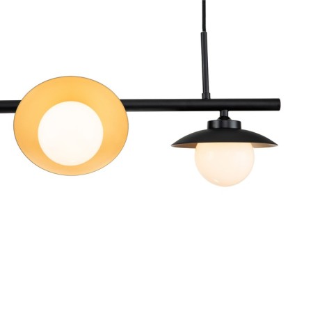 Suspended Indigo lamp, 10015/4P Black. 4x5W, G9, 660x160x357/1680 mm, white matte color-3