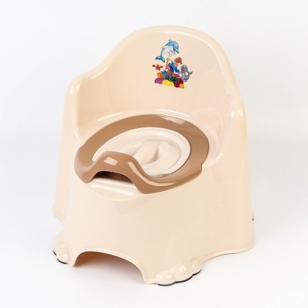 Children's anti -slip “comfort” pot with a lid, a removable bowl, cream color-12