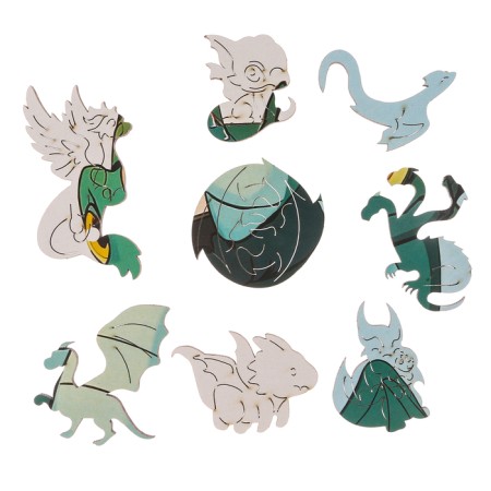 Figure puzzle "Fairytale Dragon"-4