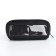 Cosmetic bag with lightning, black color