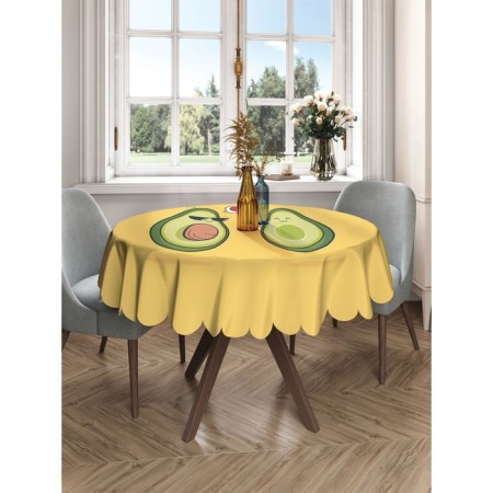 The tablecloth "Avocado in love", Round, Saten, D = 150 cm-2
