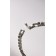 Bracelet with rhinestones "ice" elegance, 1 row, white color in silver, 18 cm