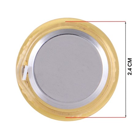 Quartz clock, D-2.5 cm, LQ377A, discrete move, gold-1