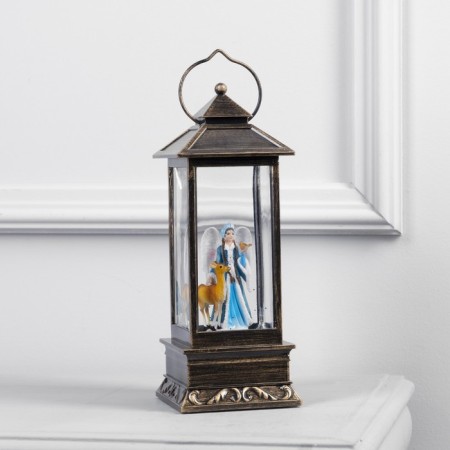 LED figure "Lantern with the Snow Maiden" 10 × 27 × 10 cm, plastic, AAX3 batteries (not in the kit), USB, glow warm white-1