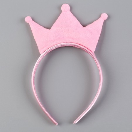 Carnival set "Stylish Princess": A rim, a pink dress with a crown, height 98-104 cm-10