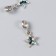 Bale with a pendant Metal for the creativity of "Star" silver, rhinestones 1.2x2.5 cm