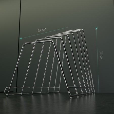 Cover stand, 34 × 18 × 16 cm, color chromium-5
