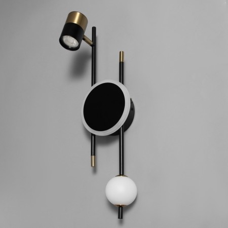 Sconces "torn" Led 3000k black 55x15x15cm