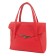 Bag women, genuine leather, red 31x12x25 cm
