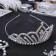 Hair diadem "Grace" droplet, 6 cm, silver