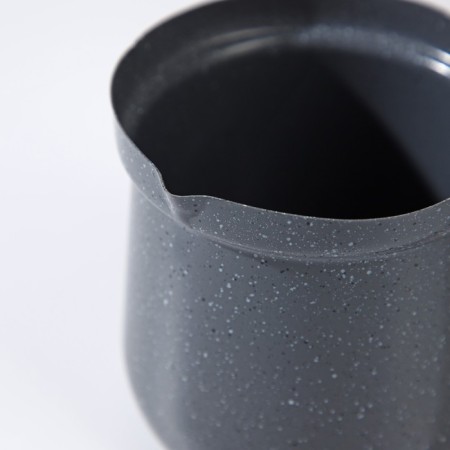 Turk Dolyana “Marble Gray”, 600 ml, D = 10 cm, 20.5 × 10 × 14 cm, plastic handle, anti -stick coating, induction, color gray-3