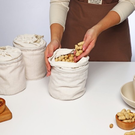 Set of bags for storing products, 3 pcs, 15x13 cm-2