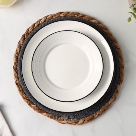Serving napkin on the table "Meg", 25 × 25 cm, blue color-1