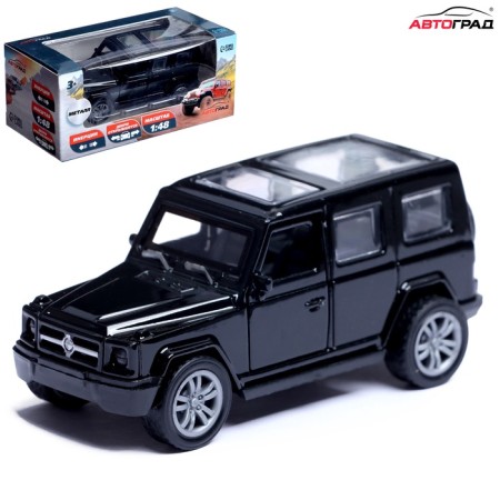 Metal car "Cruiser", 1:48, inertia, doors open, black color