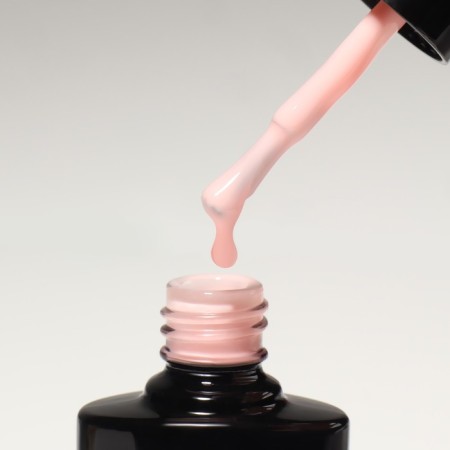 Camouflage base for nails, 3 phase, 8ml, led/uv, beige color (045)-5